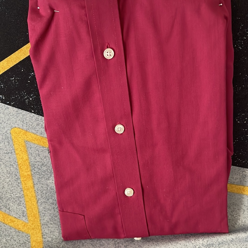 Stafford Regular Fit Dress Shirt | Size 16 - Picture 8 of 9
